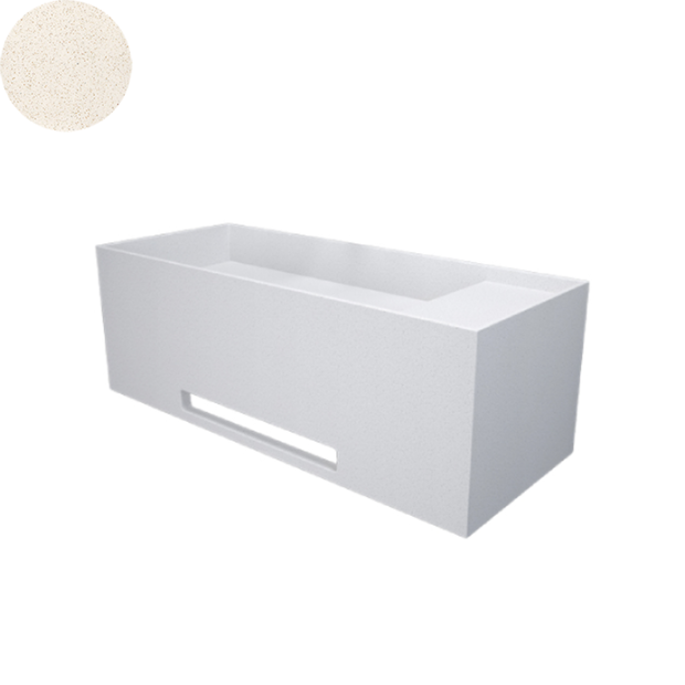 SOKA SINGLE WALL BASIN RIGHT SHELF 1000X400X350MM