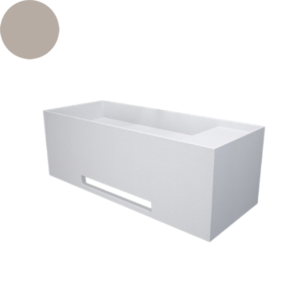 SOKA SINGLE WALL BASIN RIGHT SHELF 1000X400X350MM