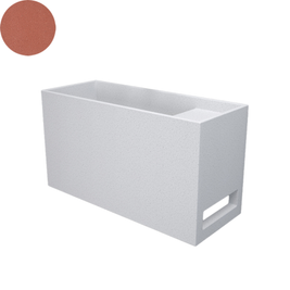 SOKA POWDER WALL BASIN RIGHT SHELF 550X220X300MM