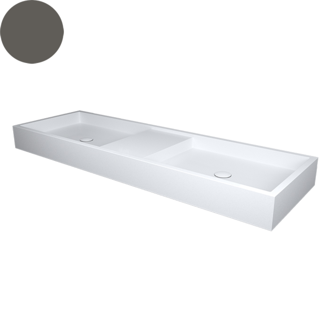 SOL DOUBLE WALL BASIN 1400X450X120MM