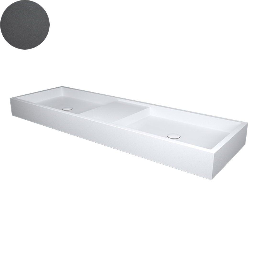 SOL DOUBLE WALL BASIN 1400X450X120MM