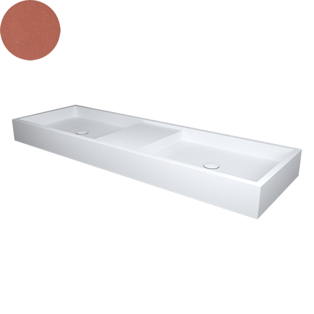 SOL DOUBLE WALL BASIN 1400X450X120MM