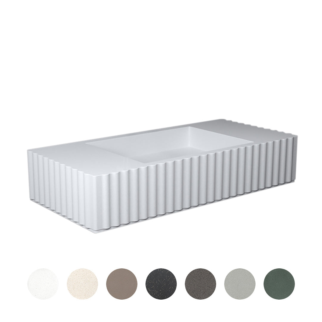 TULLE SINGLE BOWL WALL BASIN 1030X475X200MM NTH NOF
