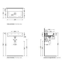 APPLIGHT VESSEL BASIN 600X370X140MM NTH OF