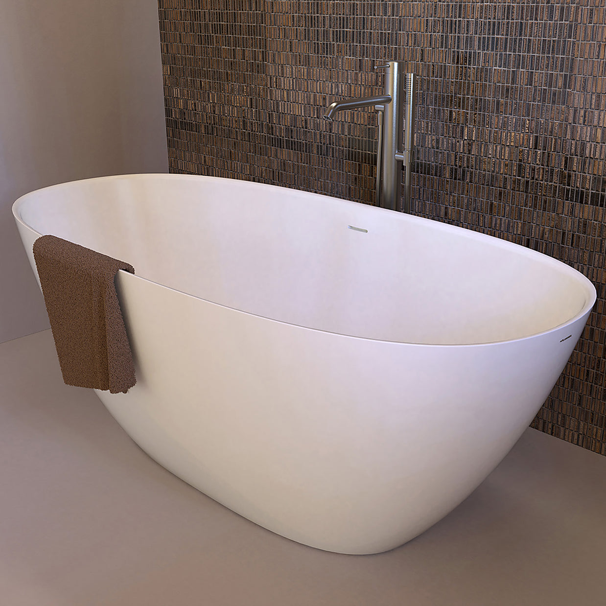 APP FREESTANDING BATH 1600X750X600MM WITH OVERFLOW