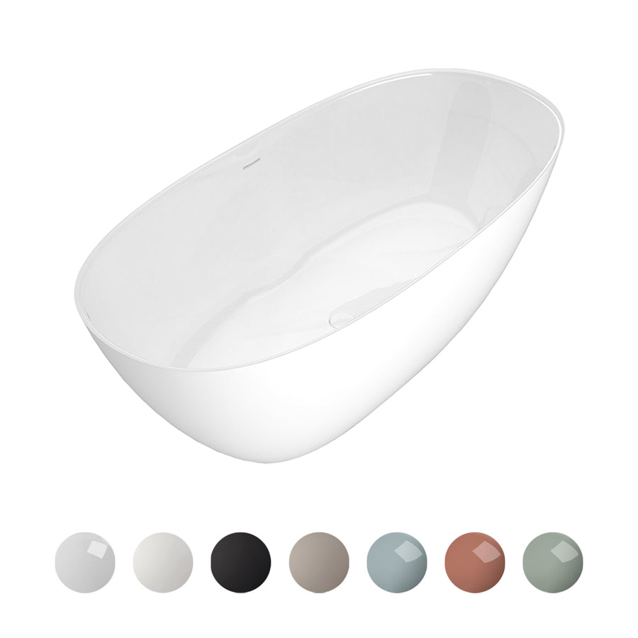 APP FREESTANDING BATH 1600X750X600MM WITH OVERFLOW