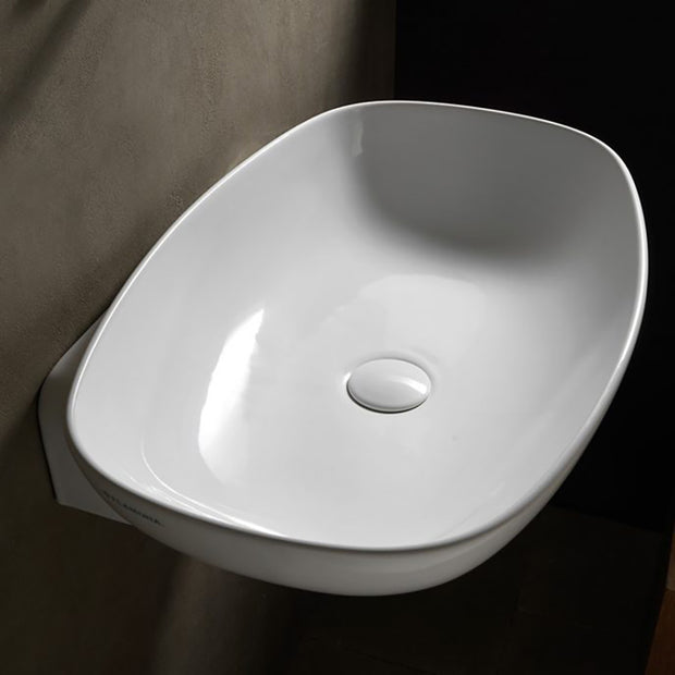 NUDASLIM VESSEL / WALL BASIN 610X395X140MM NTH NOF