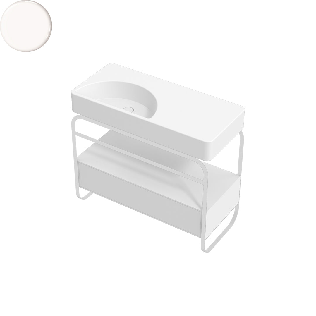 LUNARIS 101 BASIN STAND 1 DRAWER 1000X450X750MM