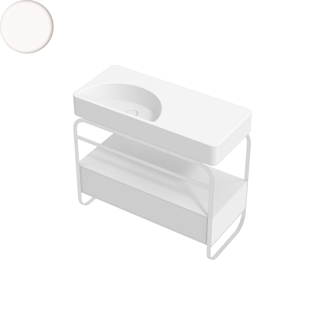 LUNARIS 101 BASIN STAND 1 DRAWER 1000X450X750MM