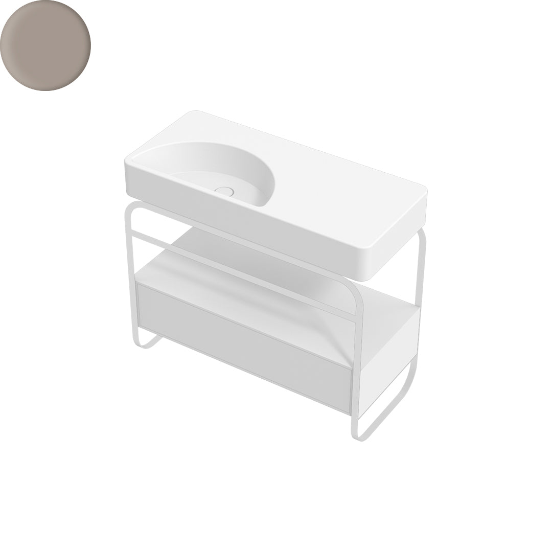LUNARIS 101 BASIN STAND 1 DRAWER 1000X450X750MM