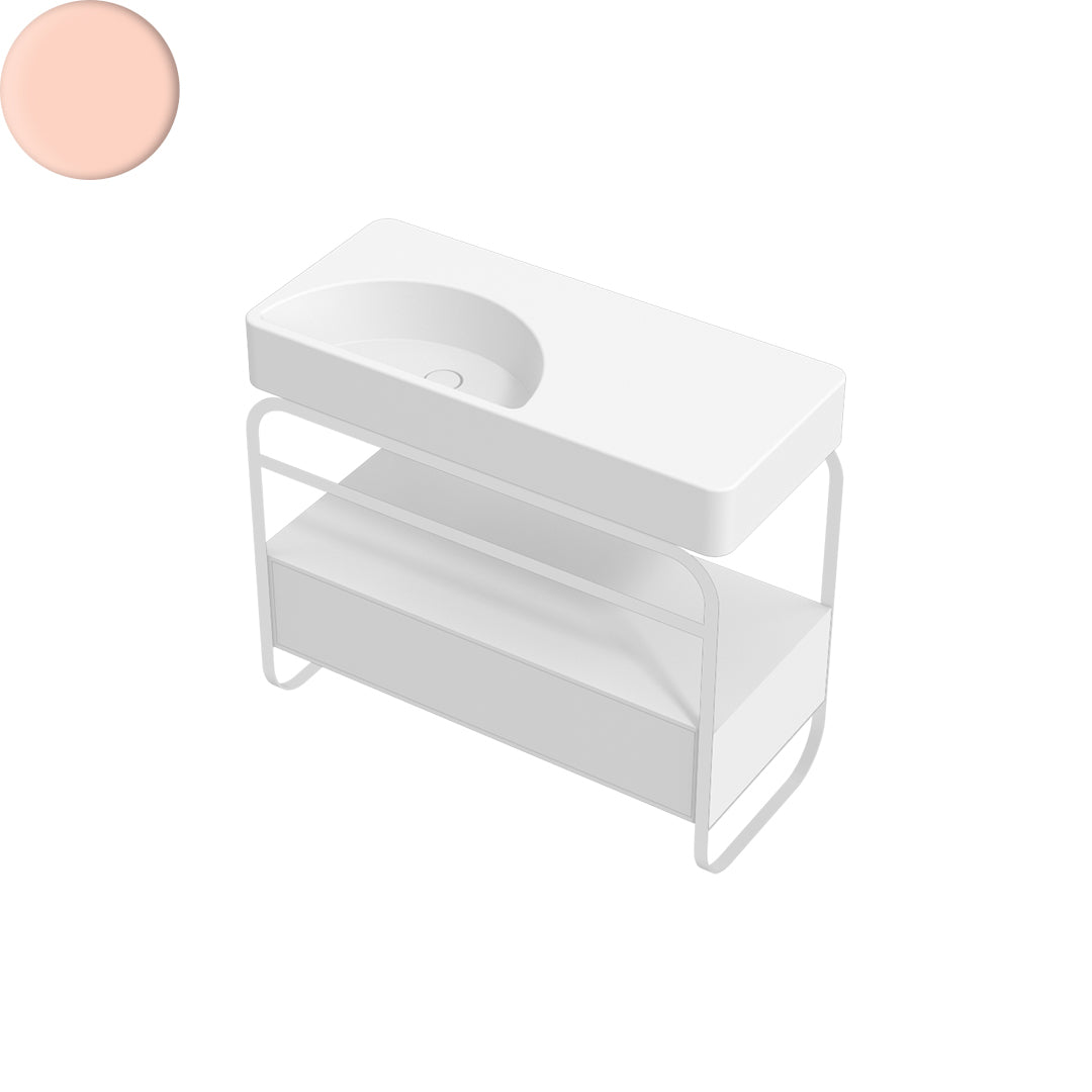 LUNARIS 101 BASIN STAND 1 DRAWER 1000X450X750MM