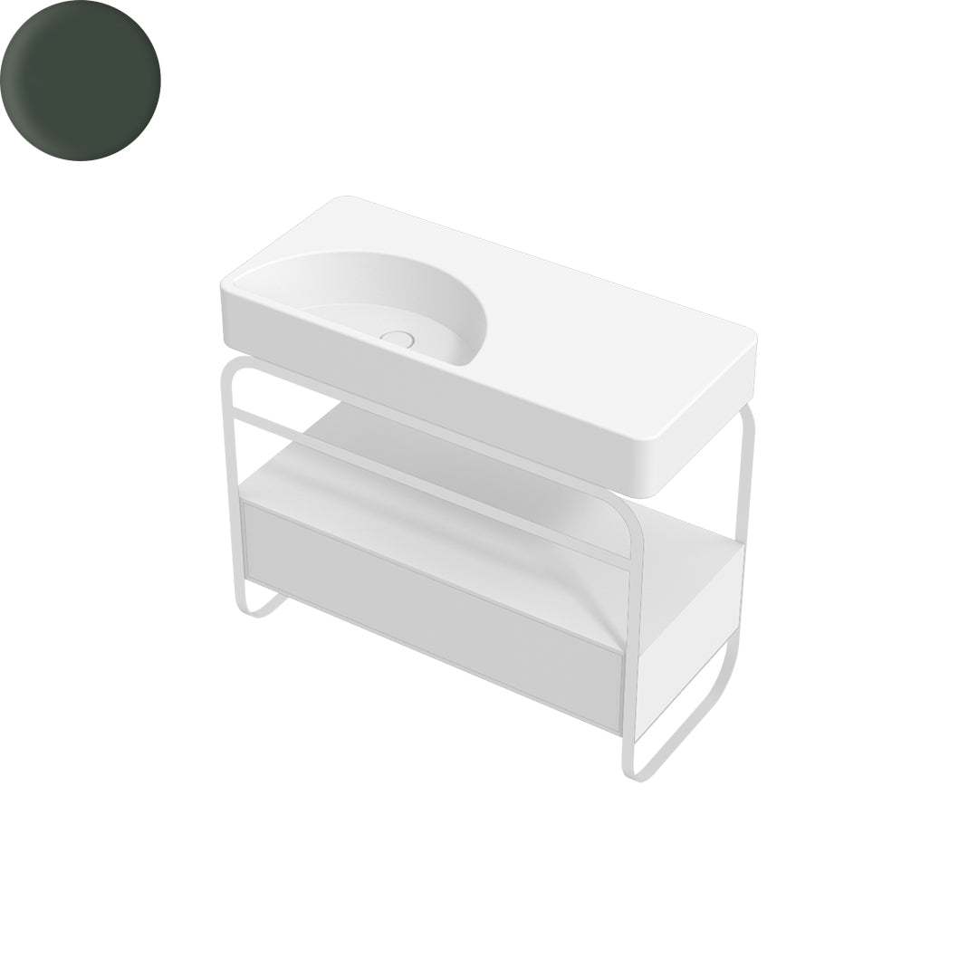 LUNARIS 101 BASIN STAND 1 DRAWER 1000X450X750MM