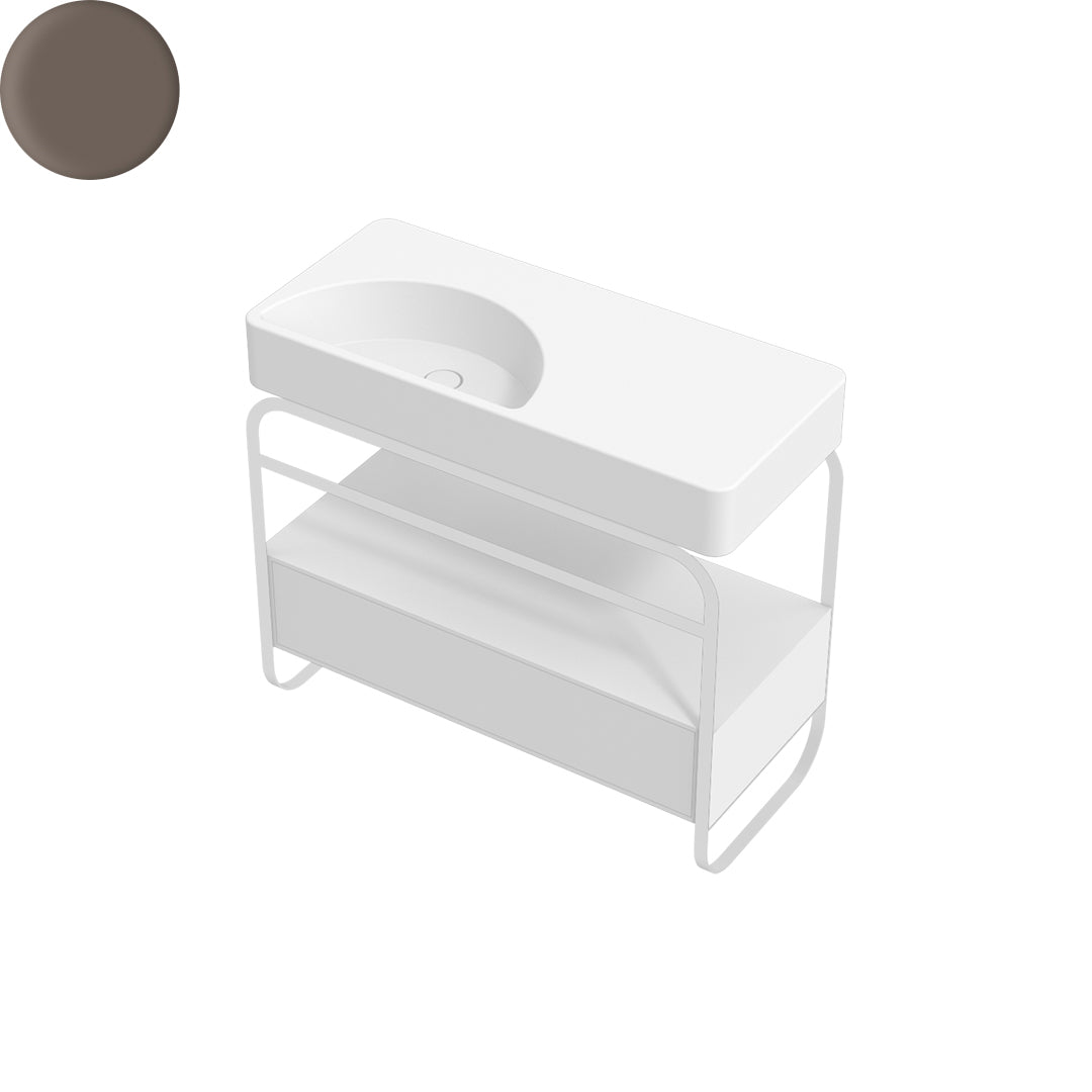 LUNARIS 101 BASIN STAND 1 DRAWER 1000X450X750MM
