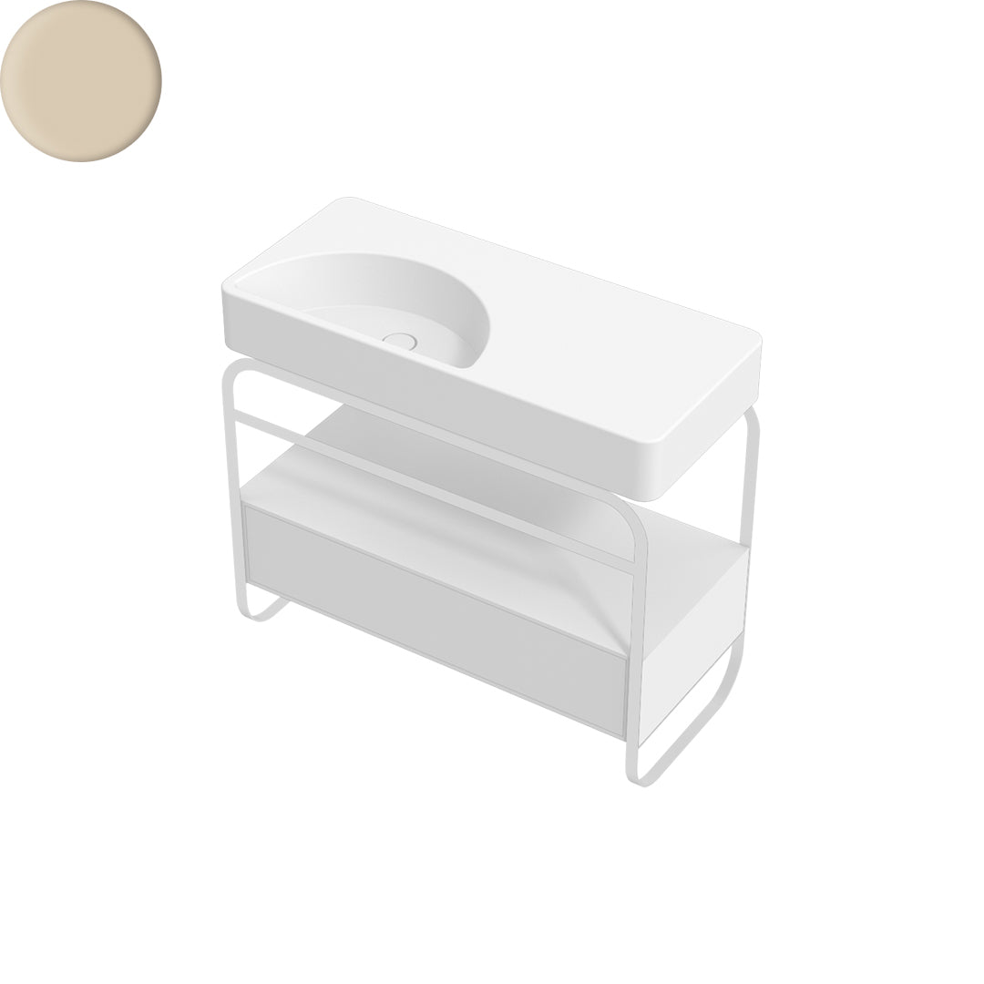 LUNARIS 101 BASIN STAND 1 DRAWER 1000X450X750MM