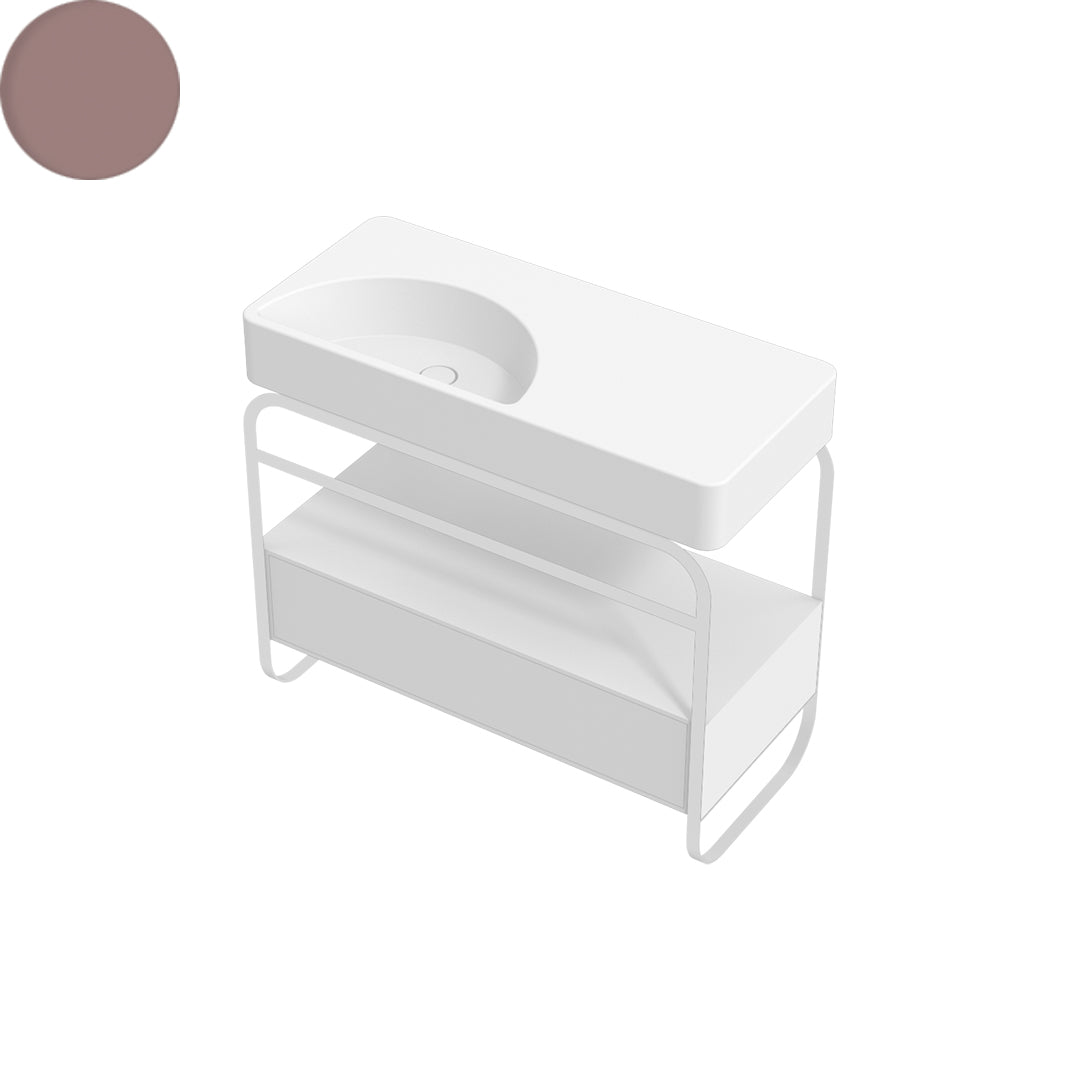 LUNARIS 101 BASIN STAND 1 DRAWER 1000X450X750MM