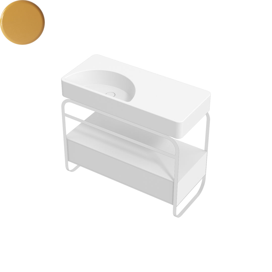 LUNARIS 101 BASIN STAND 1 DRAWER 1000X450X750MM