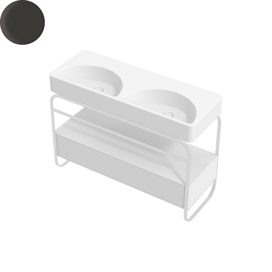 LUNARIS 121 BASIN STAND 1 DRAWER 1200X450X750MM