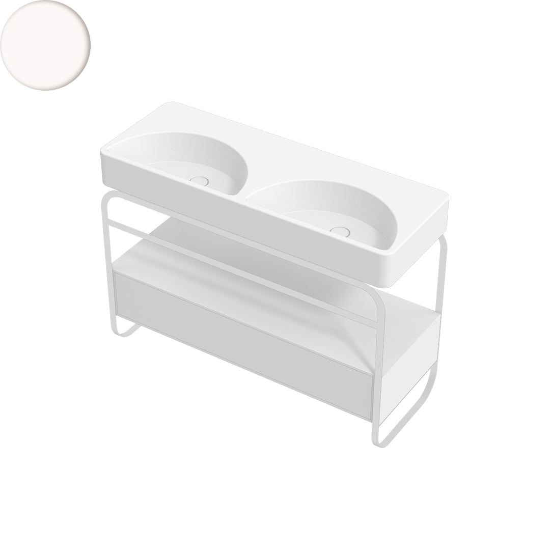 LUNARIS 121 BASIN STAND 1 DRAWER 1200X450X750MM