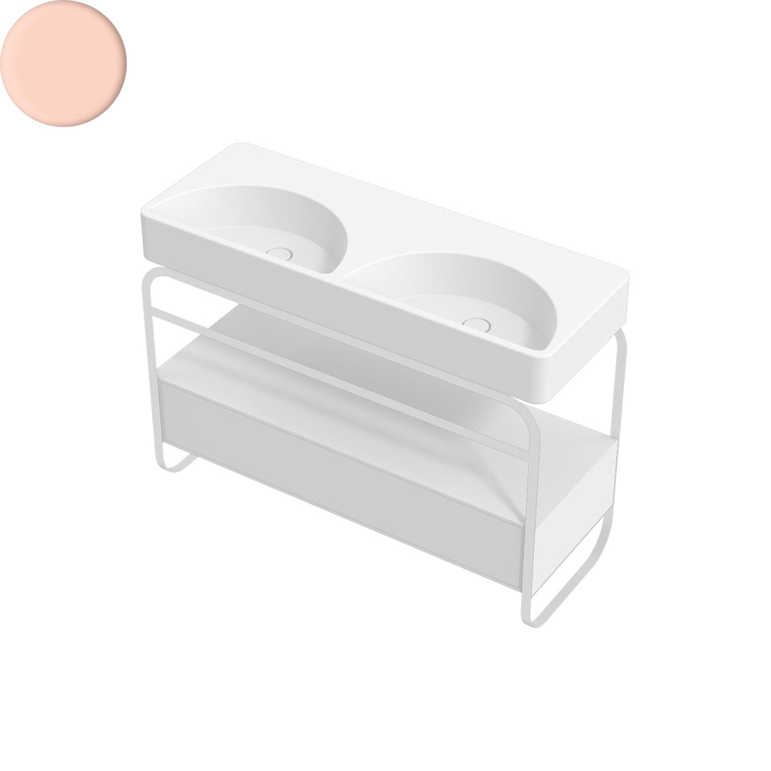 LUNARIS 121 BASIN STAND 1 DRAWER 1200X450X750MM