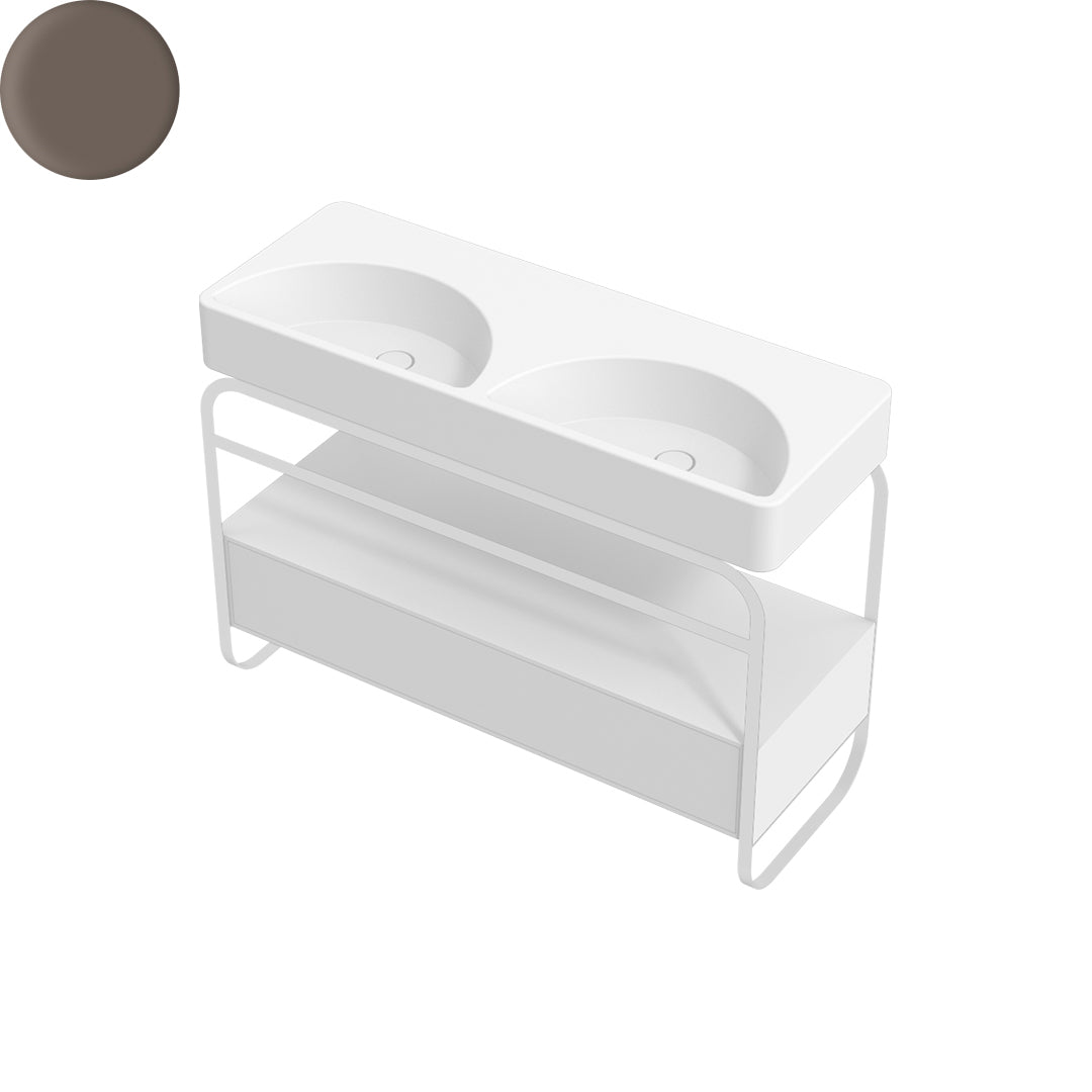 LUNARIS 121 BASIN STAND 1 DRAWER 1200X450X750MM