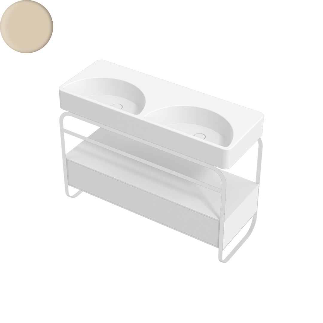 LUNARIS 121 BASIN STAND 1 DRAWER 1200X450X750MM