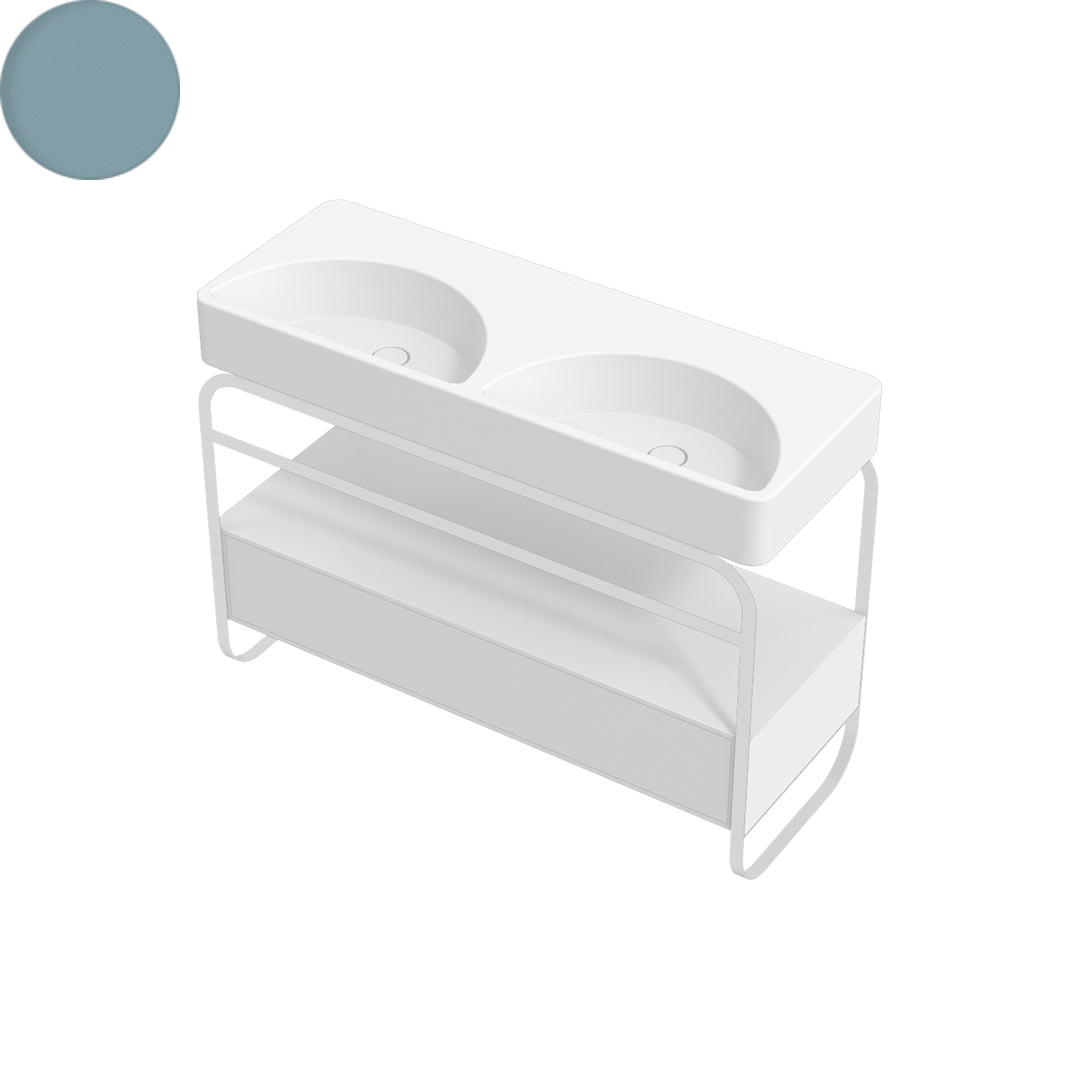 LUNARIS 121 BASIN STAND 1 DRAWER 1200X450X750MM