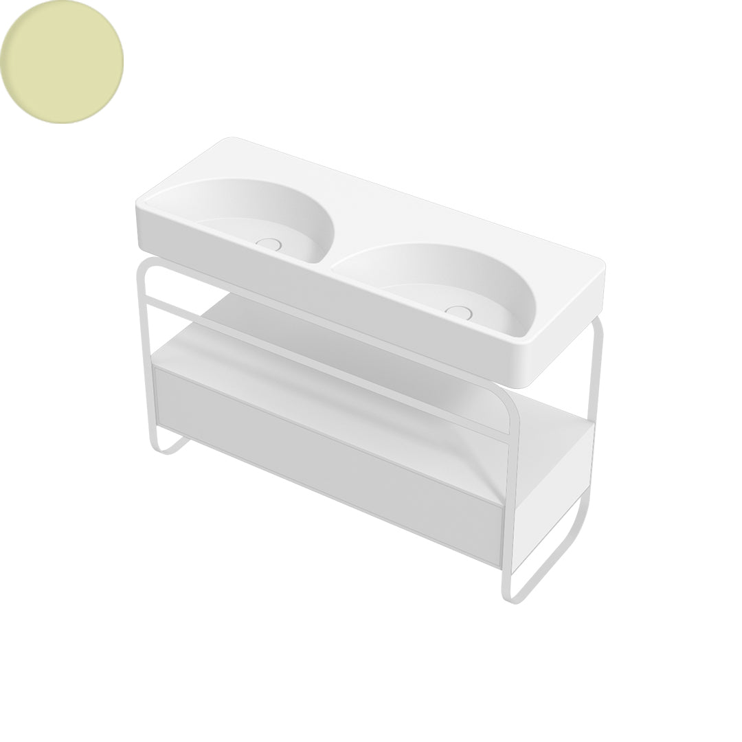 LUNARIS 121 BASIN STAND 1 DRAWER 1200X450X750MM