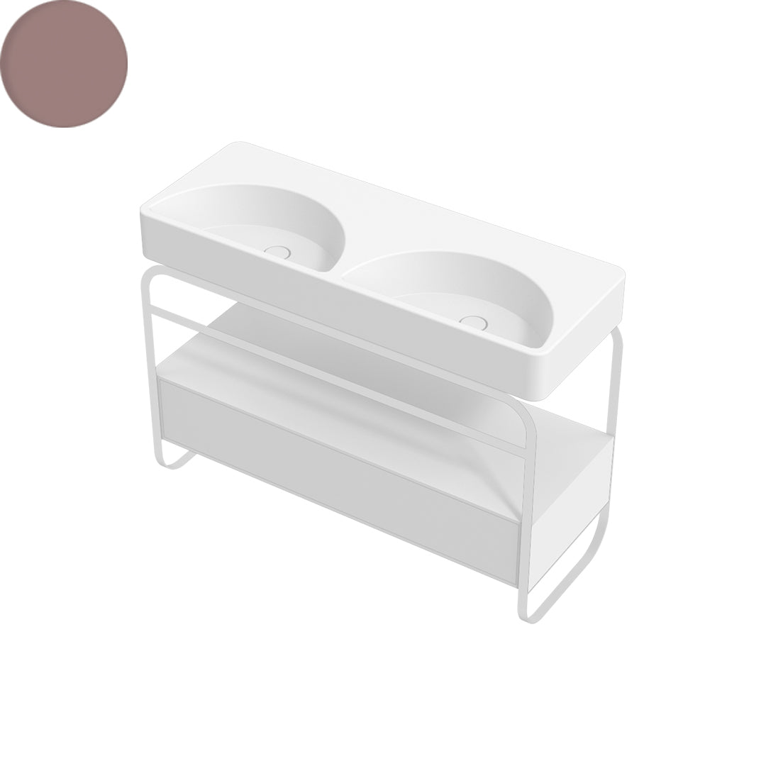 LUNARIS 121 BASIN STAND 1 DRAWER 1200X450X750MM