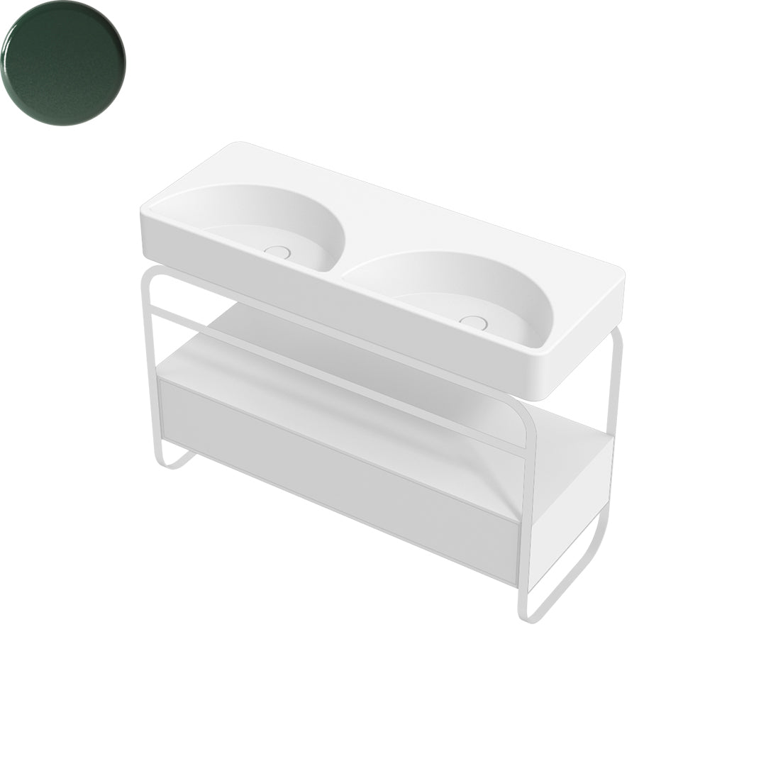 LUNARIS 121 BASIN STAND 1 DRAWER 1200X450X750MM