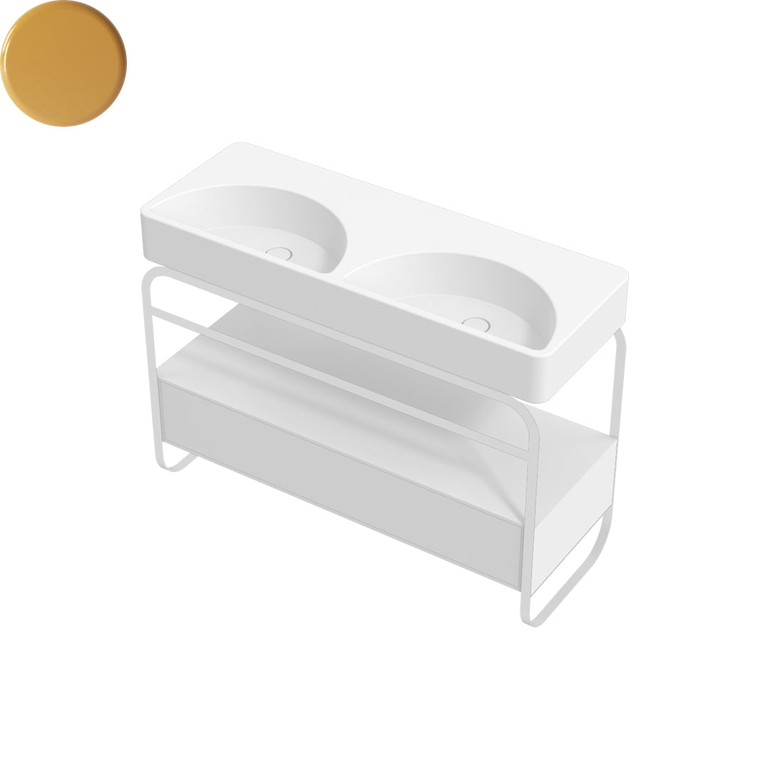 LUNARIS 121 BASIN STAND 1 DRAWER 1200X450X750MM