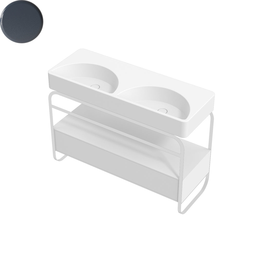 LUNARIS 121 BASIN STAND 1 DRAWER 1200X450X750MM