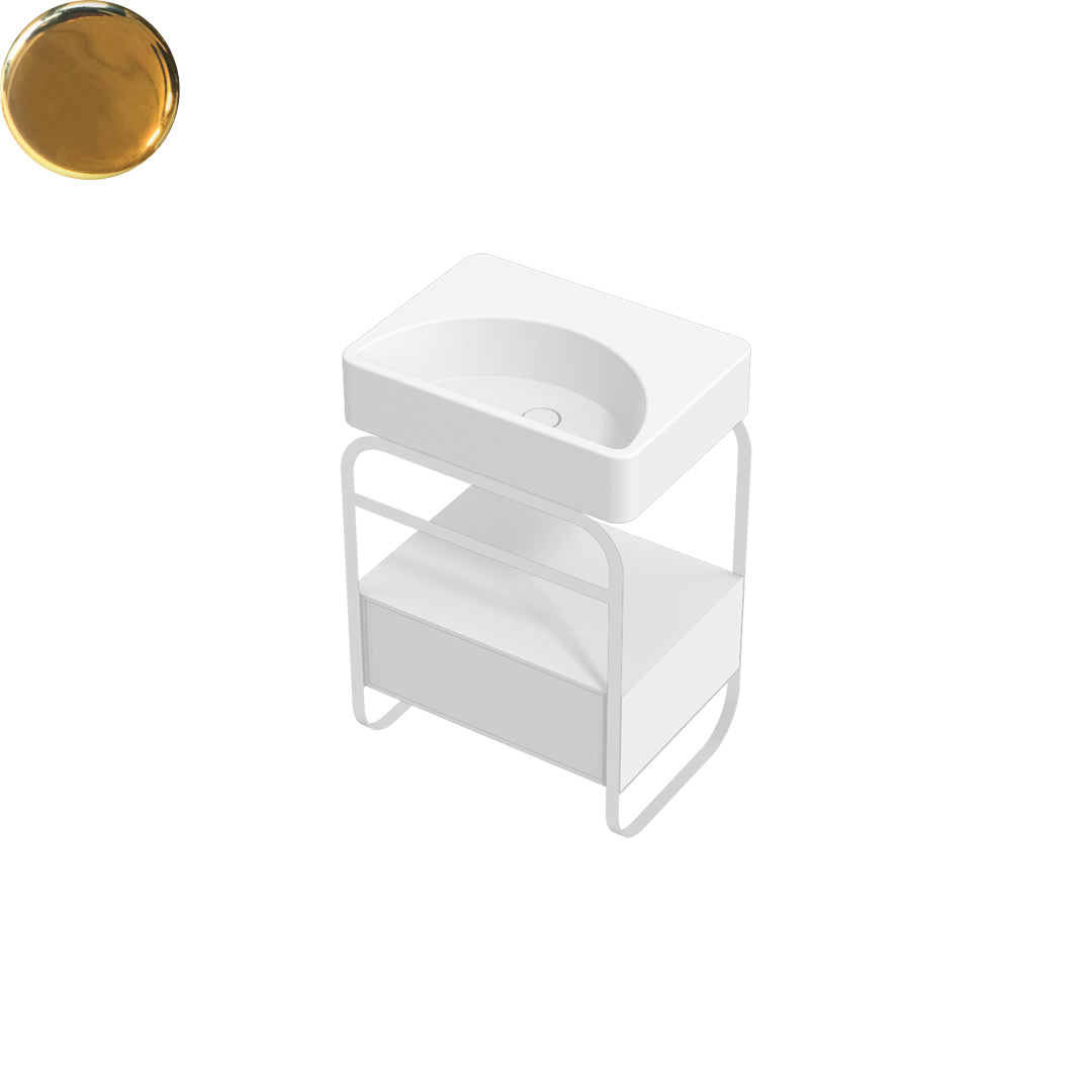 LUNARIS 61 BASIN STAND 1 DRAWER 600X450X750MM