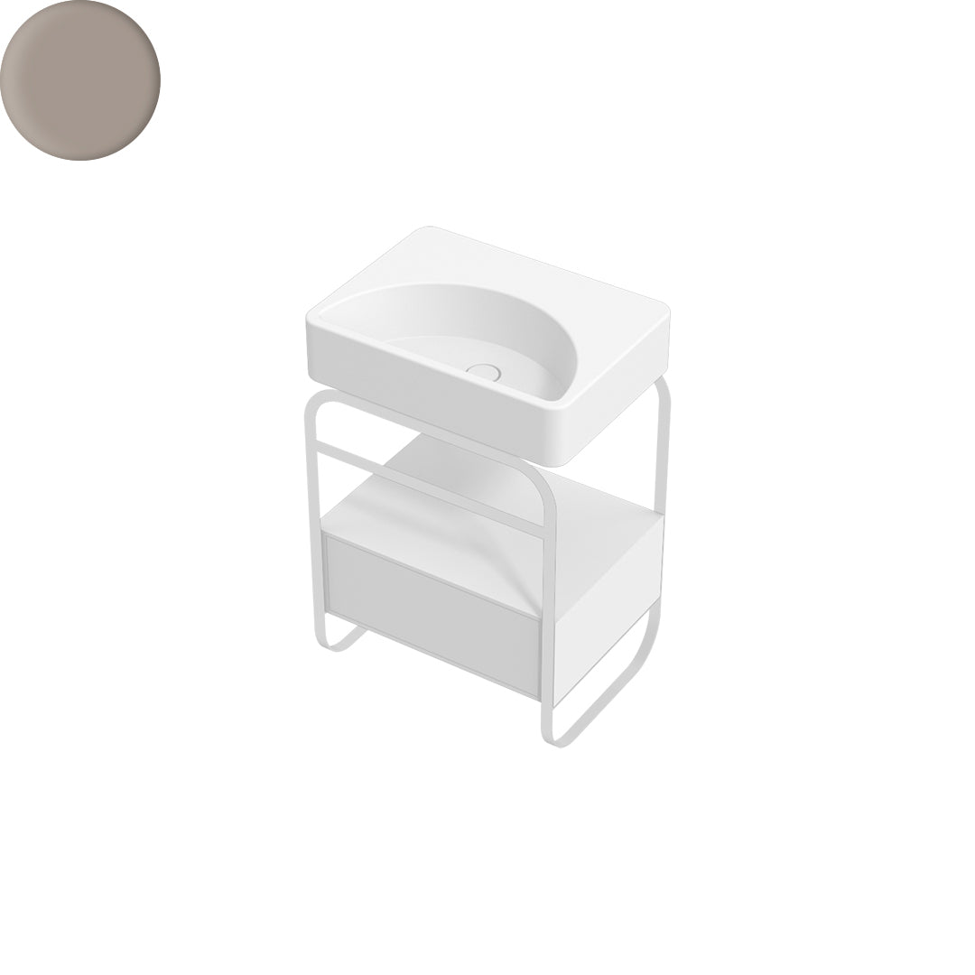 LUNARIS 61 BASIN STAND 1 DRAWER 600X450X750MM