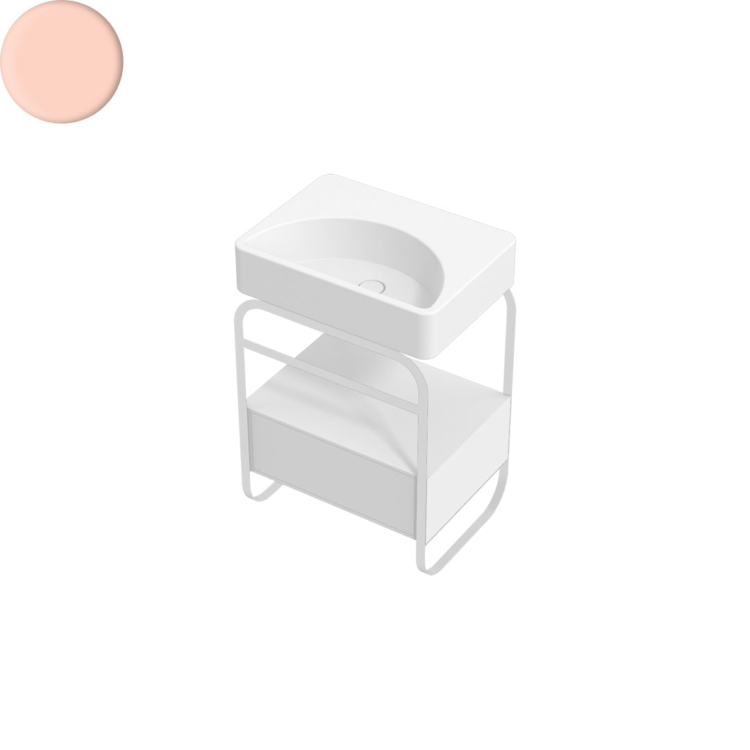 LUNARIS 61 BASIN STAND 1 DRAWER 600X450X750MM
