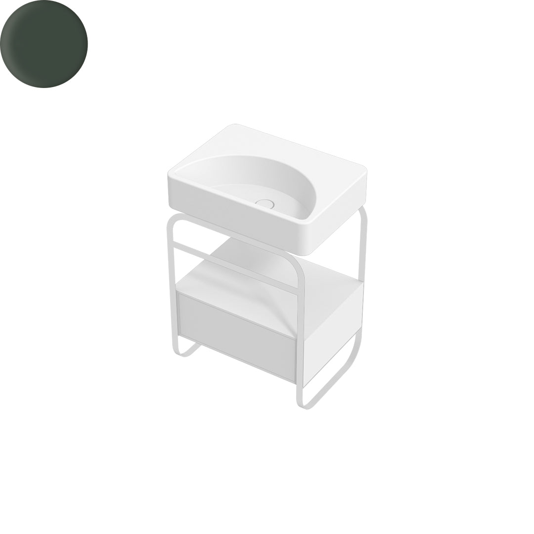 LUNARIS 61 BASIN STAND 1 DRAWER 600X450X750MM