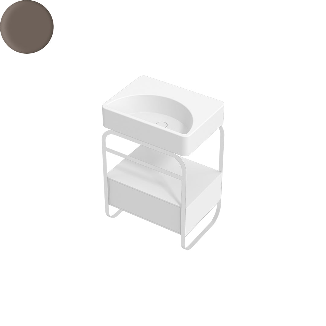 LUNARIS 61 BASIN STAND 1 DRAWER 600X450X750MM