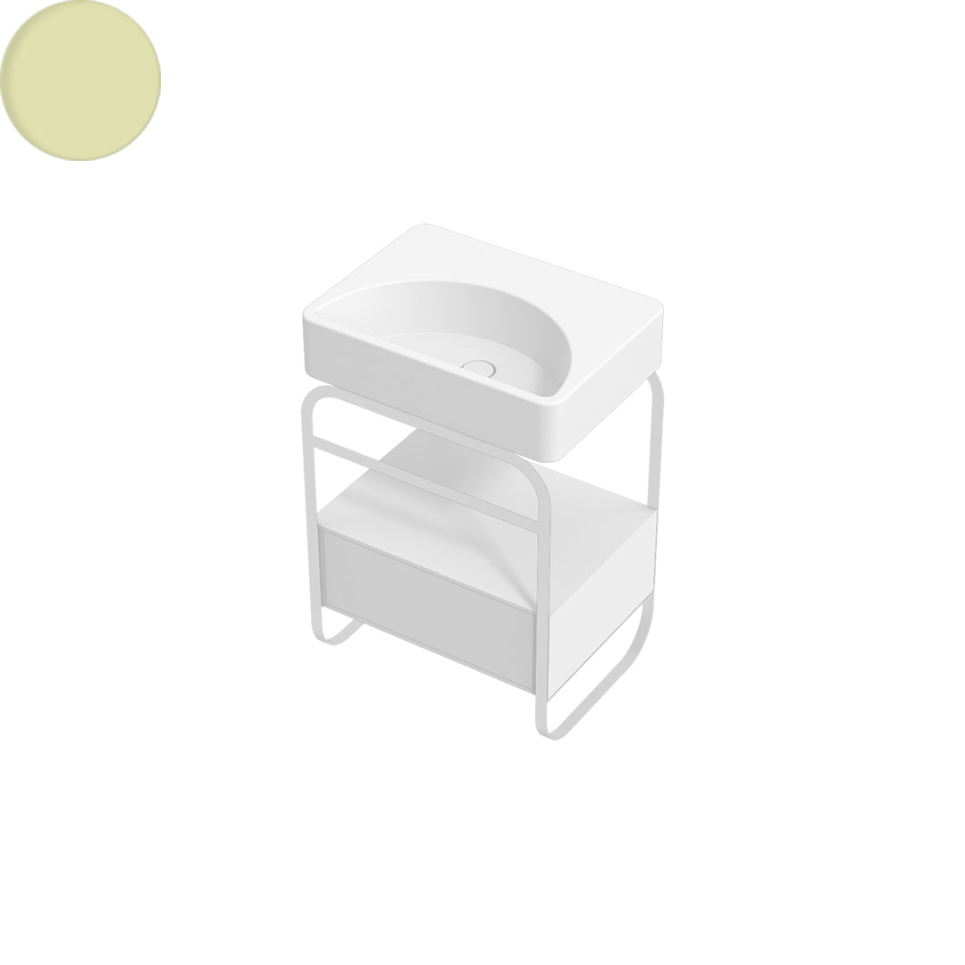 LUNARIS 61 BASIN STAND 1 DRAWER 600X450X750MM
