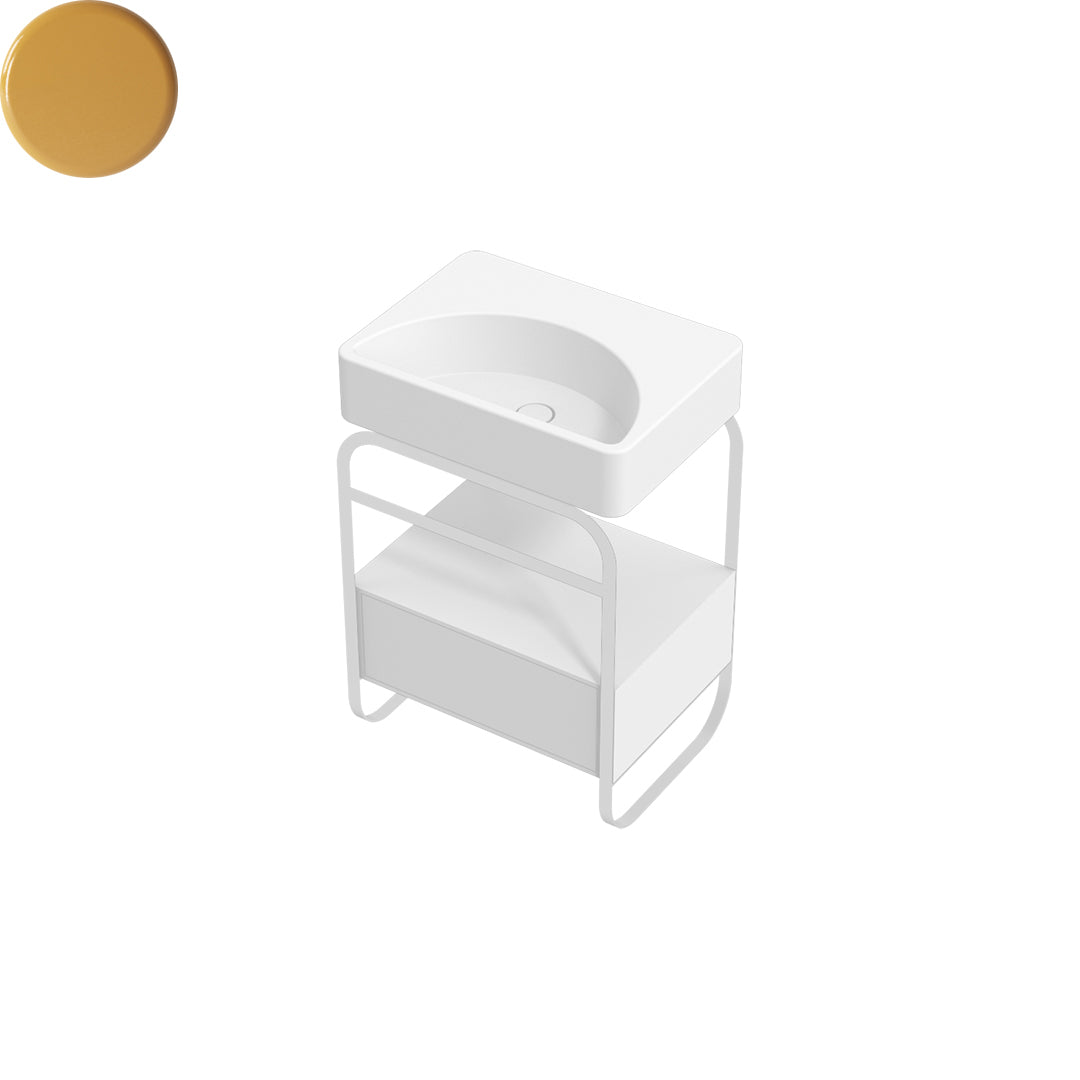 LUNARIS 61 BASIN STAND 1 DRAWER 600X450X750MM