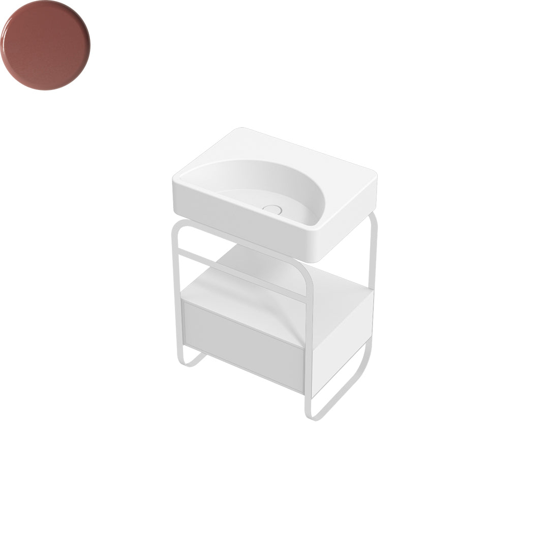 LUNARIS 61 BASIN STAND 1 DRAWER 600X450X750MM