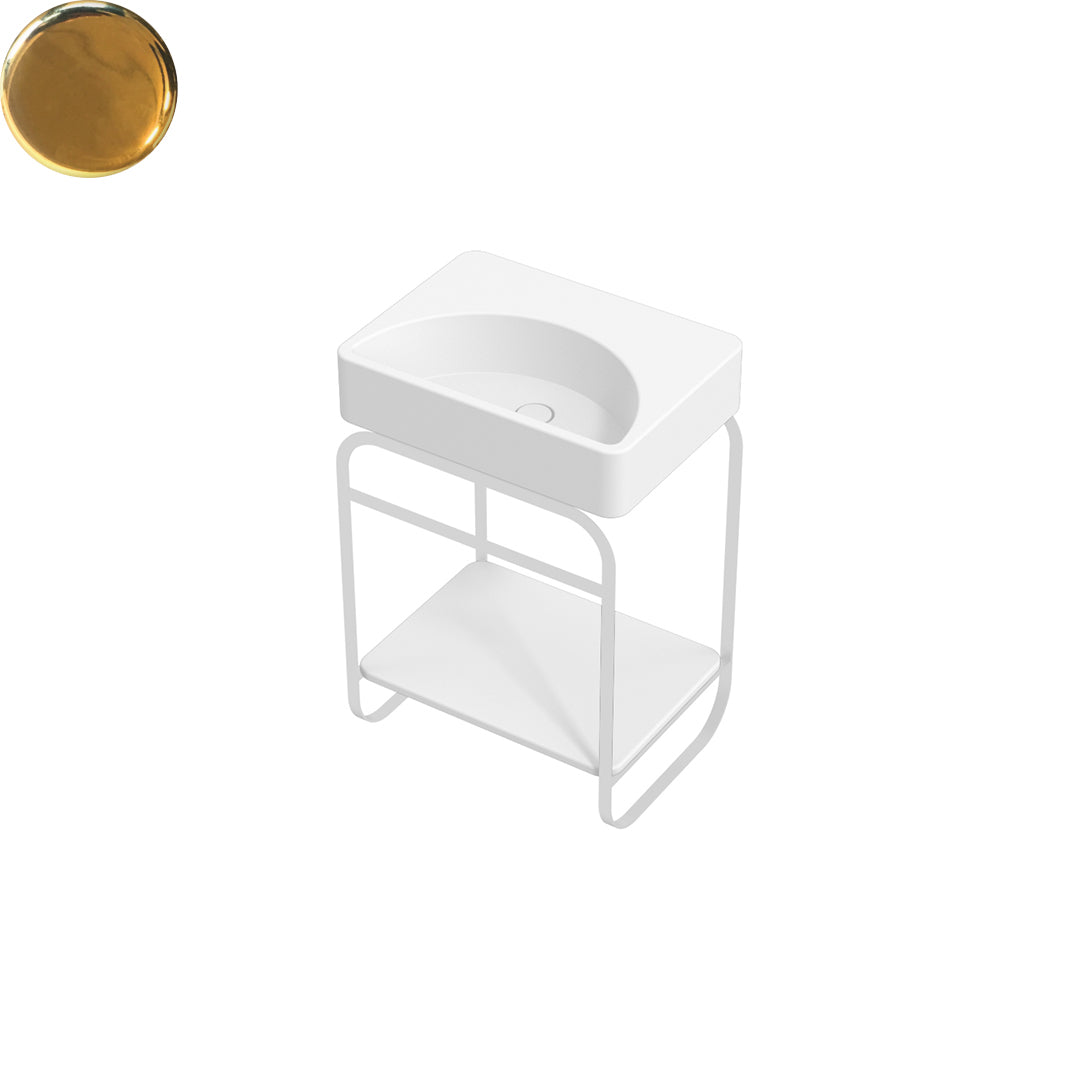 LUNARIS 61 BASIN STAND CERAMIC SHELF 600X450X750MM