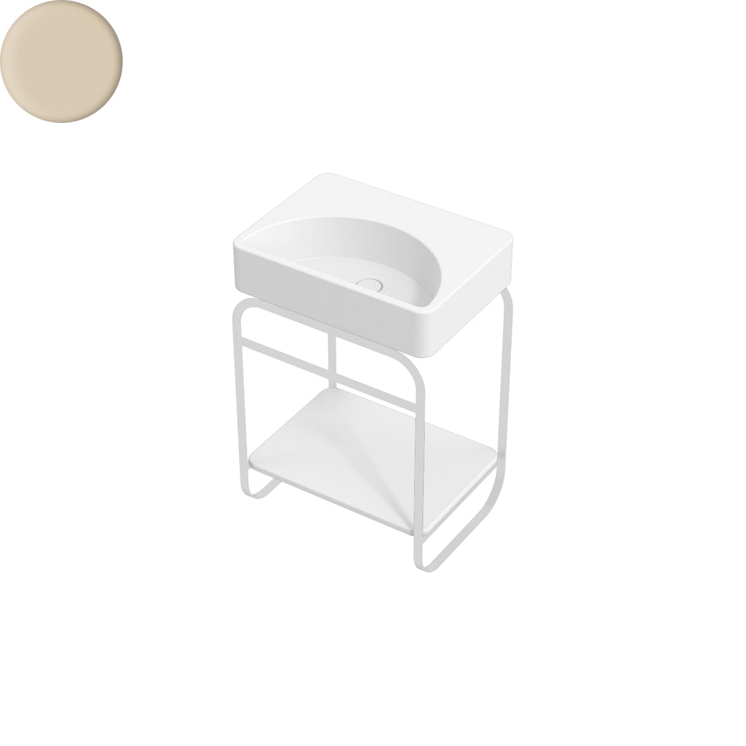 LUNARIS 61 BASIN STAND CERAMIC SHELF 600X450X750MM