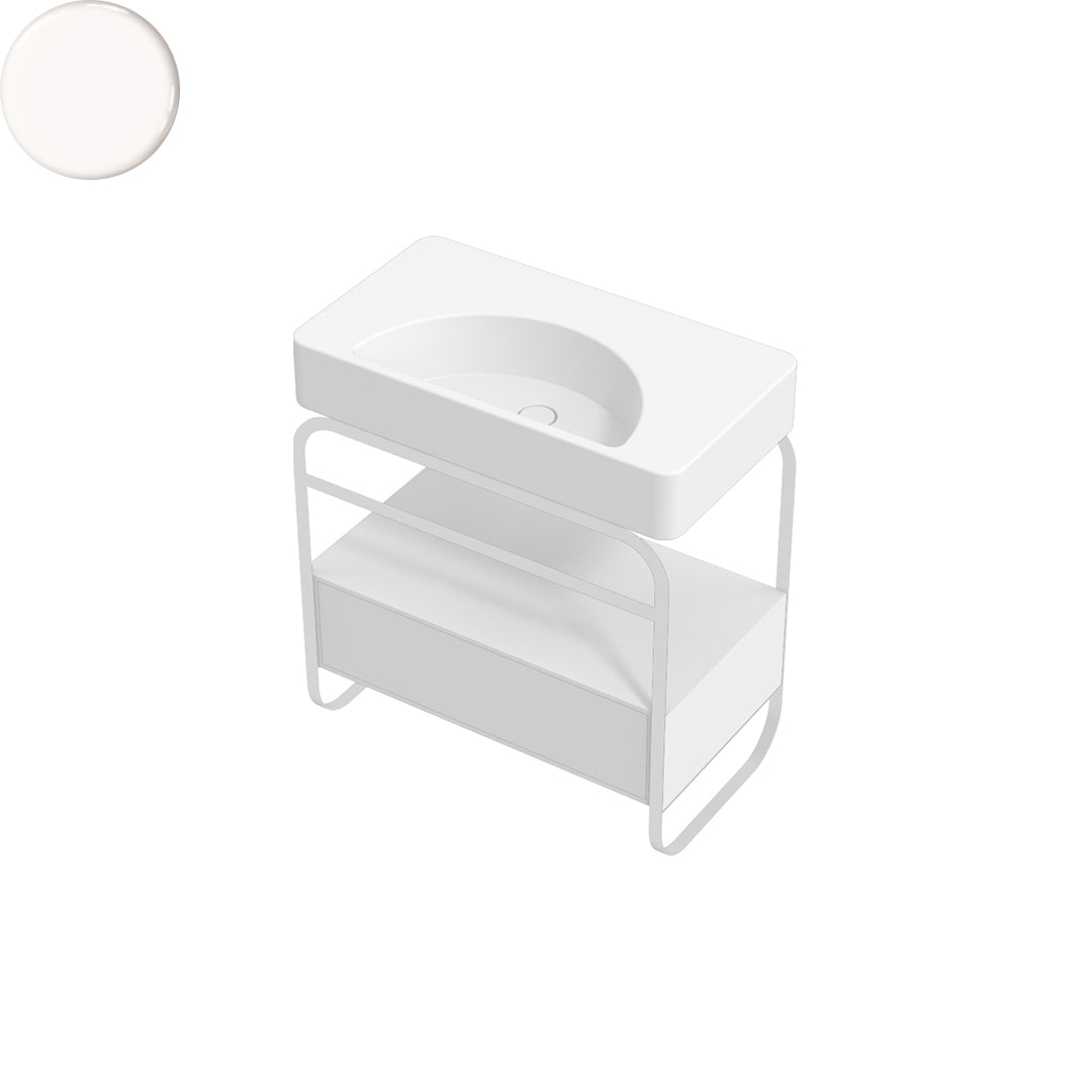 LUNARIS 81 BASIN STAND 1 DRAWER 800X450X750MM