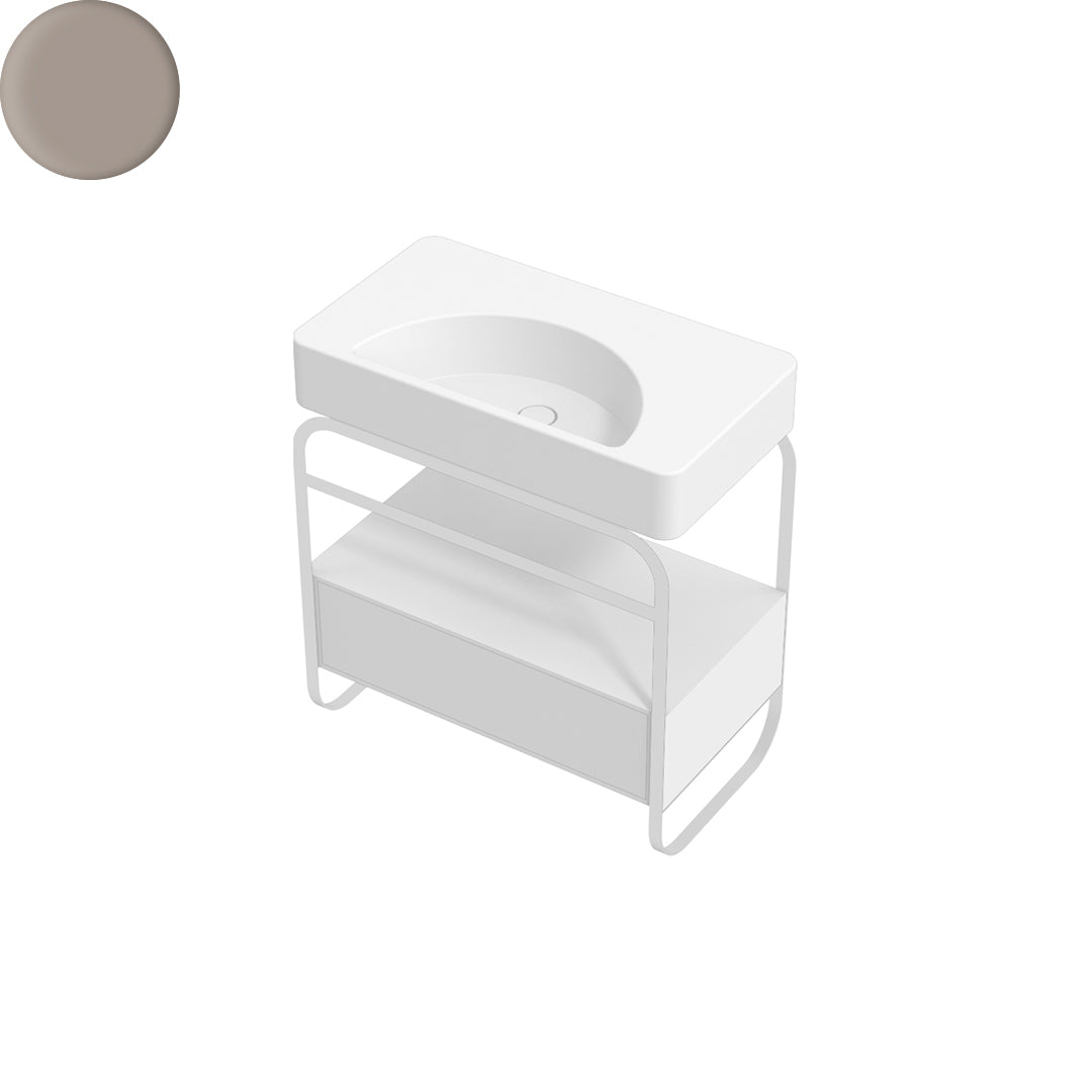 LUNARIS 81 BASIN STAND 1 DRAWER 800X450X750MM