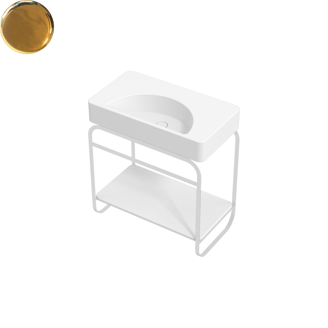 LUNARIS 81 BASIN STAND CERAMIC SHELF 800X450X750MM
