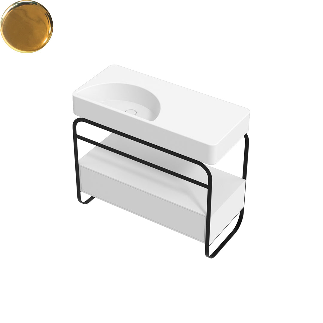 LUNARIS 101 BASIN STAND 1 DRAWER 1000X450X750MM