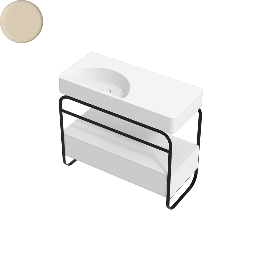 LUNARIS 101 BASIN STAND 1 DRAWER 1000X450X750MM
