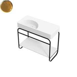 LUNARIS 101 BASIN STAND CERAMIC SHELF 1000X450X750MM