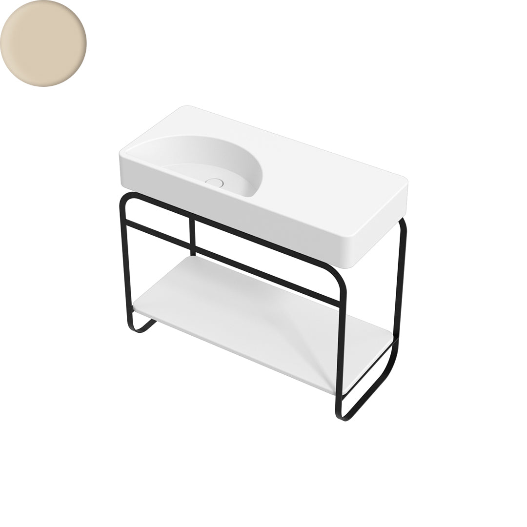 LUNARIS 101 BASIN STAND CERAMIC SHELF 1000X450X750MM