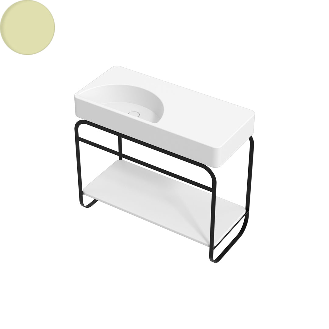 LUNARIS 101 BASIN STAND CERAMIC SHELF 1000X450X750MM