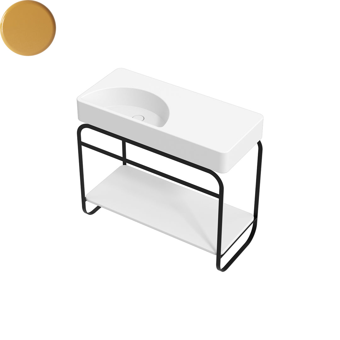 LUNARIS 101 BASIN STAND CERAMIC SHELF 1000X450X750MM